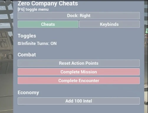 STAR WARS Zero Company чит меню